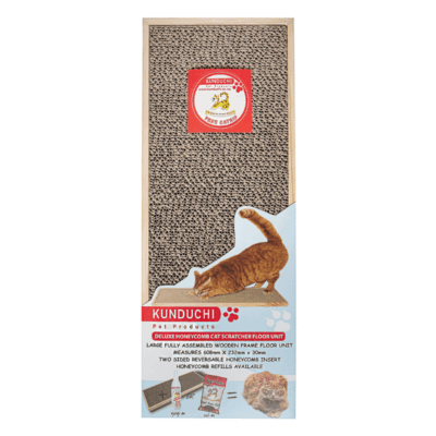 Kunduchi Wooden Cat Scratch Floor Unit