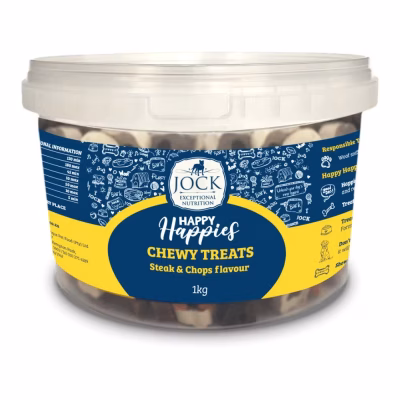 Jock Happy Happies Chewies – Steak & Chops (1kg)