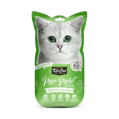 Kit Cat Purr Puree Plus+ Collagen Care Cat Treats (4x15g)