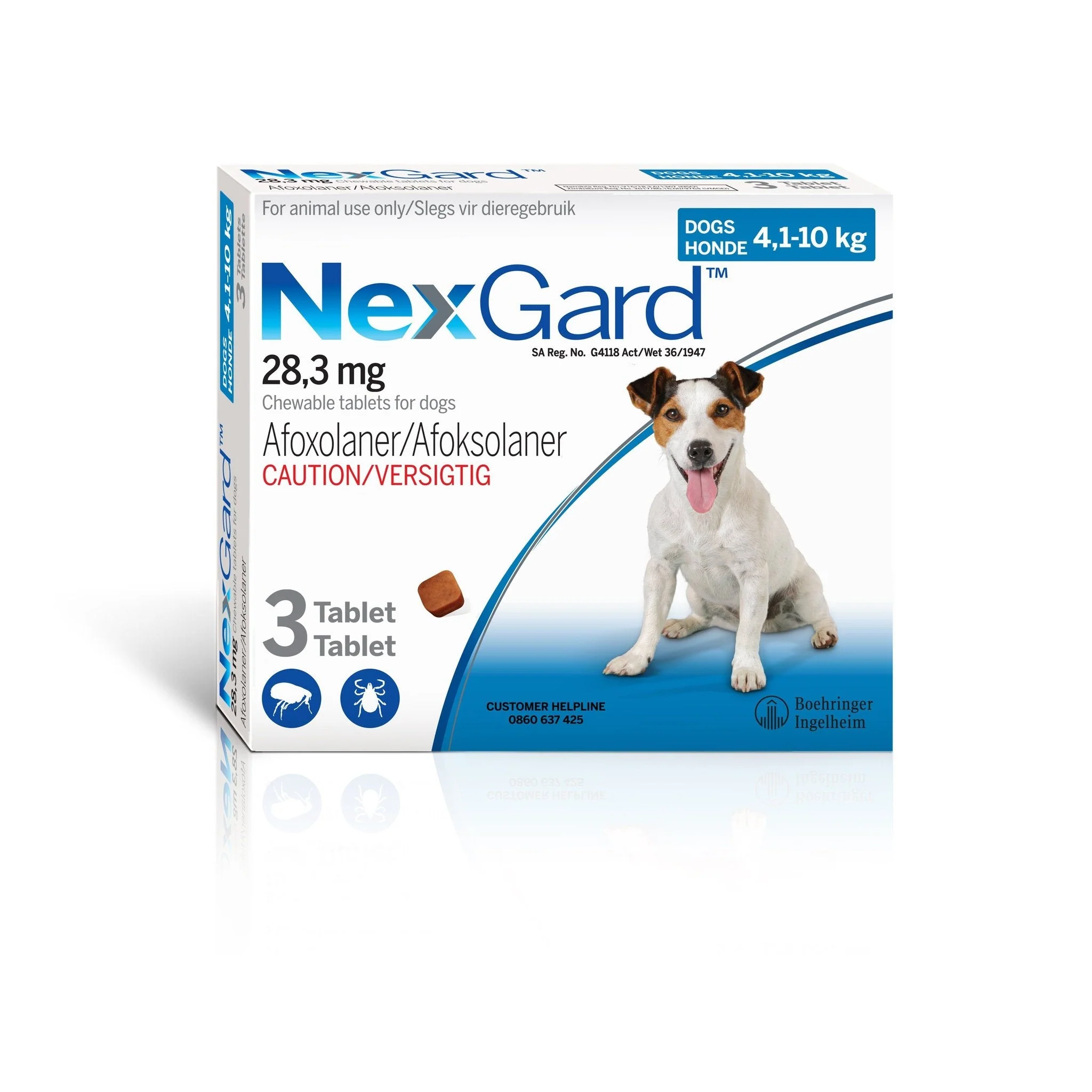 NexGard Chewable Flea & Tick Treatment for Dogs (4.1–10 kg) - Image 2