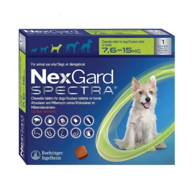NexGard Spectra Chewable Parasite Protection for Dogs (7.6–15 kg)