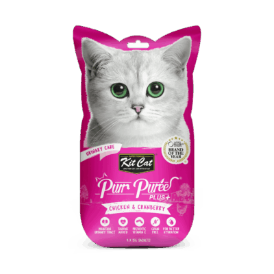 Kit Cat Purr Puree Plus+ Urinary Care Cat Treats – 4 x 15g
