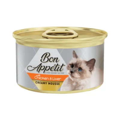 Bon Appetit Creamy Cat Mousse Chicken & Liver 85gm (Tray Of 12)